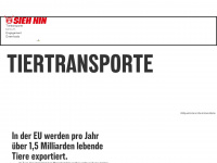 stoppttiertransporte.de Webseite Vorschau