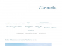 villa-mentha.de Webseite Vorschau