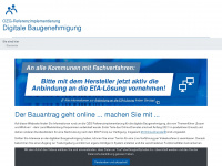 digitale-baugenehmigung.de Webseite Vorschau