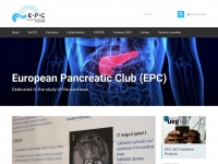 europeanpancreaticclub.org Webseite Vorschau