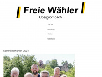 freie-waehler-obergrombach.de Webseite Vorschau