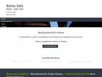 markusgalla.com Webseite Vorschau