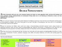 tierschuetzer.net Webseite Vorschau