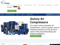 quincycompressor.com Webseite Vorschau