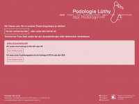 podologie-luethy.ch Webseite Vorschau