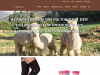 alpakasocken.com Webseite Vorschau