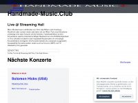 handmade-music.club Webseite Vorschau