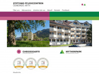 pflegezentren-arth.ch Webseite Vorschau