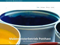 maler-potthast.de Webseite Vorschau