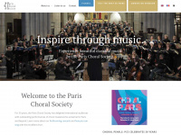 parischoralsociety.org Webseite Vorschau