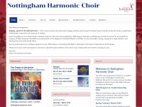 nottinghamharmonic.org Webseite Vorschau