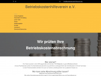 betriebskostenhilfeverein.de Webseite Vorschau