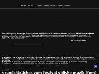 festival-yidishe-muzik.org Webseite Vorschau