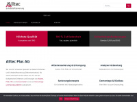 alltecplus.ch Webseite Vorschau