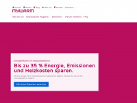 mywarm.com Webseite Vorschau