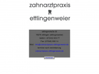 zahnarztpraxis-ettlingenweier.de Webseite Vorschau