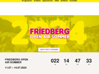 friedberg-openair.de Webseite Vorschau