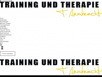 trainingundtherapie.de Webseite Vorschau