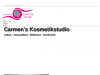 carmens-kosmetikstudio.de Webseite Vorschau