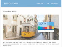 lisboa-card.de Webseite Vorschau