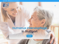 humanus-intensivpflege-stuttgart.de Webseite Vorschau