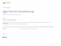 plusbrandenburg.de Webseite Vorschau