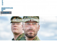 einstellungstest-bundeswehr.de Webseite Vorschau