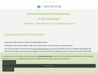 fewo-natur-pur.de Webseite Vorschau