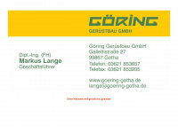 goering-gotha.de Webseite Vorschau