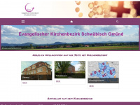 kirchenbezirk-gmuend.de Webseite Vorschau