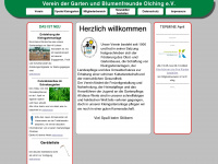 kleingartenverein-olching.de Webseite Vorschau