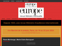 europe-revue.net Webseite Vorschau