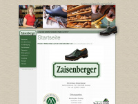 zaisenberger-schuh.at Webseite Vorschau