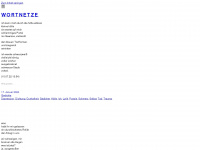 wortnetze.wordpress.com Webseite Vorschau