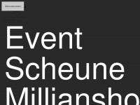 eventscheune-millianshof.de Webseite Vorschau