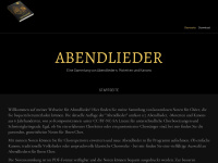 abendlieder.net Webseite Vorschau