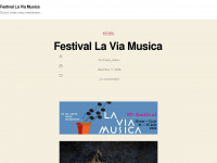 festivallaviamusica.com Webseite Vorschau