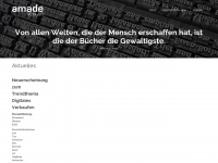 amadeverlag.com Webseite Vorschau