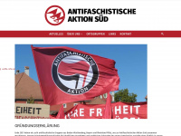 antifa-sued.org Webseite Vorschau