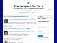 commonplacefacts.com Webseite Vorschau