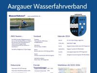 aargauerwasserfahrer.ch Webseite Vorschau