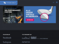 titan-golf.com Webseite Vorschau