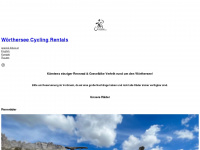 woertherseecycling-rentals.at Webseite Vorschau