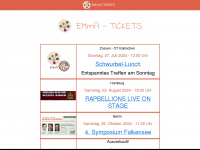 emma-tickets.com Webseite Vorschau