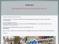 narrenzunft-ulm.de Webseite Vorschau