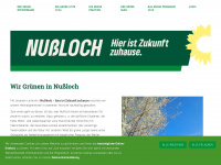 gruene-nussloch.de Webseite Vorschau