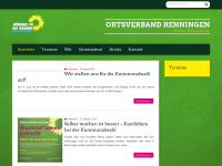 gruene-renningen.de Webseite Vorschau