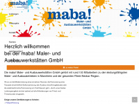 maba-gmbh.de Webseite Vorschau