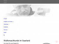 waffensachkunde-saarland.de Webseite Vorschau