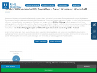 uhl-projektbau.de Webseite Vorschau